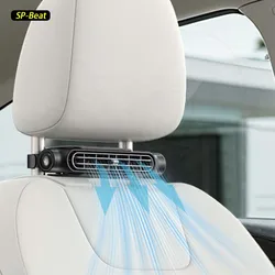 Portable Air Conditioner Car Seat Fan Headrest Compact Lightweight Three Gear Refrigeration USB Powered Suitable for Most Cars