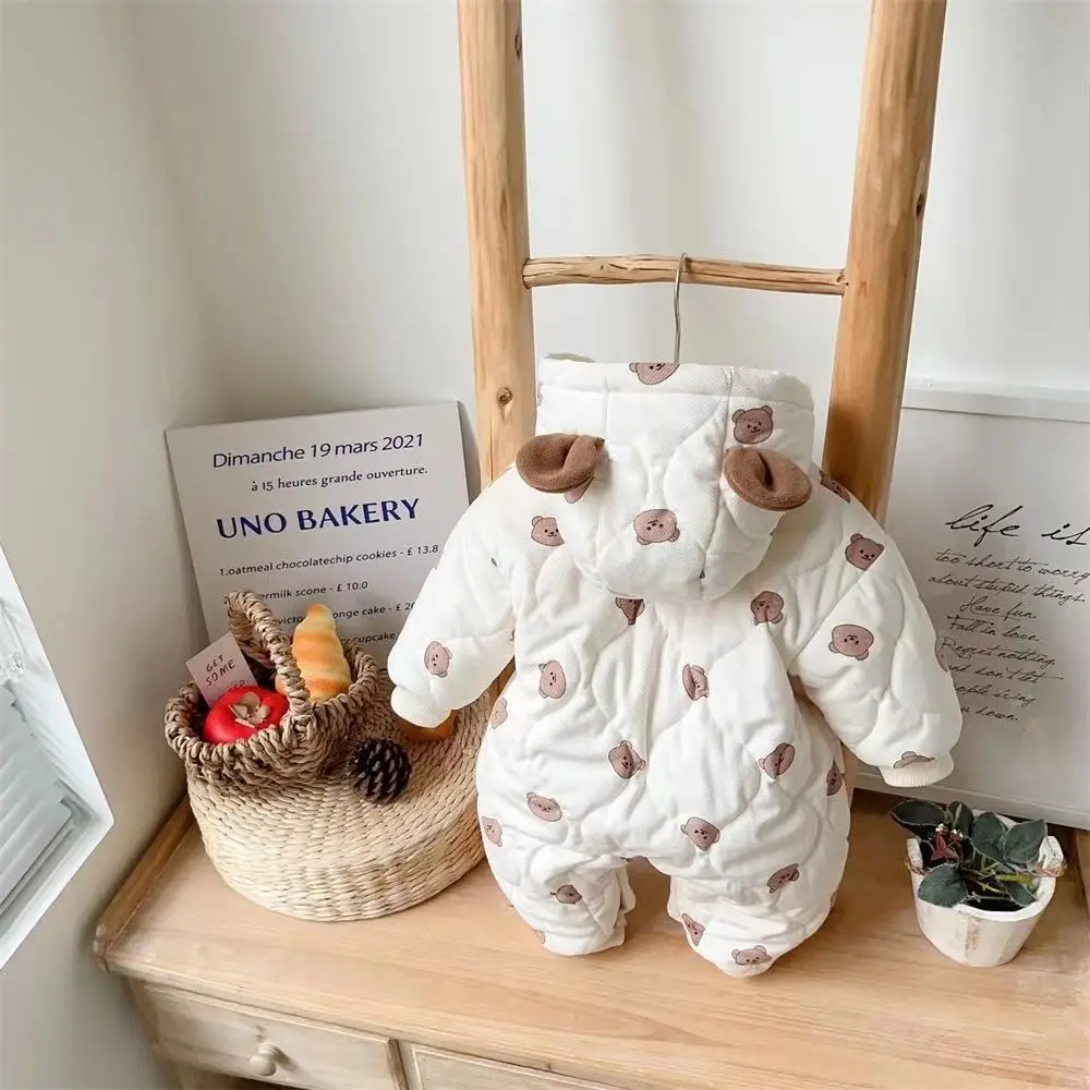 بدلة ثلج شتوية للأطفال لعام 2025 رومبير مبطن دافئ برسوم كارتونية لطيفة 0-12 شهرًا للأولاد والبنات #2