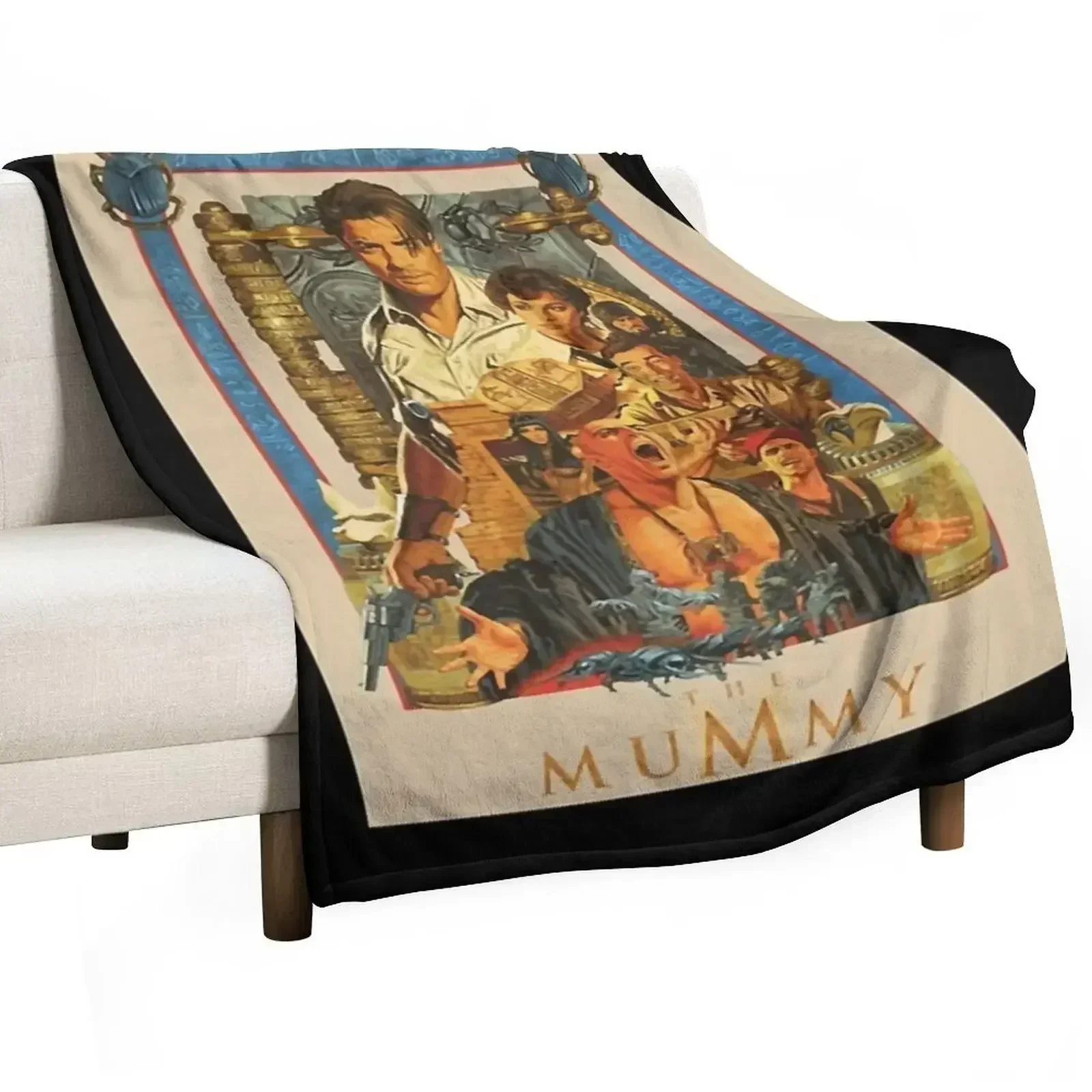 

Brendan, Fraser the Mummy rick oconnell Throw Blanket Comforter Bed linens Travel Blankets