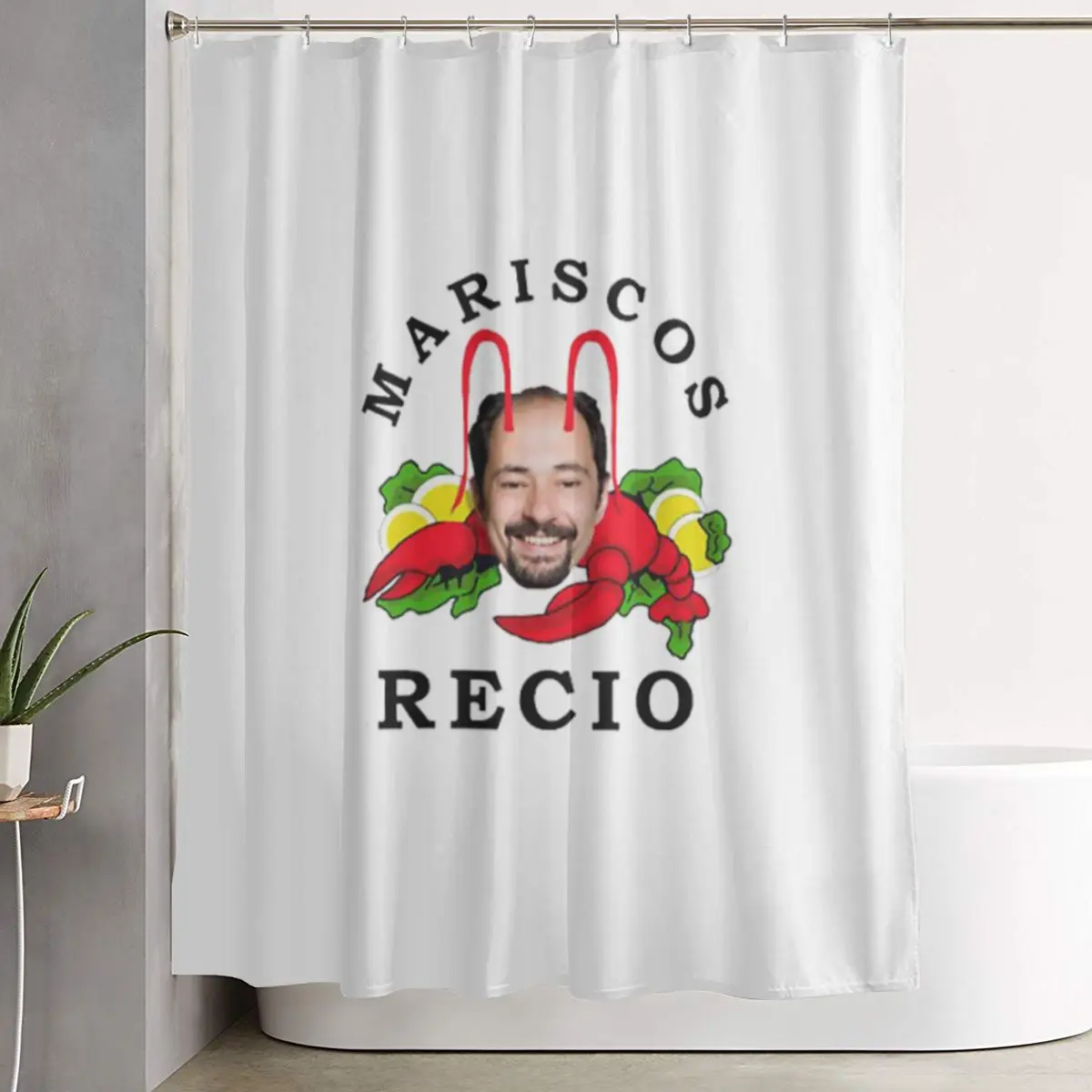 

Antonio Recio Shower Curtain Bathroom Polyester Waterproof Bath Curtains with Hooks