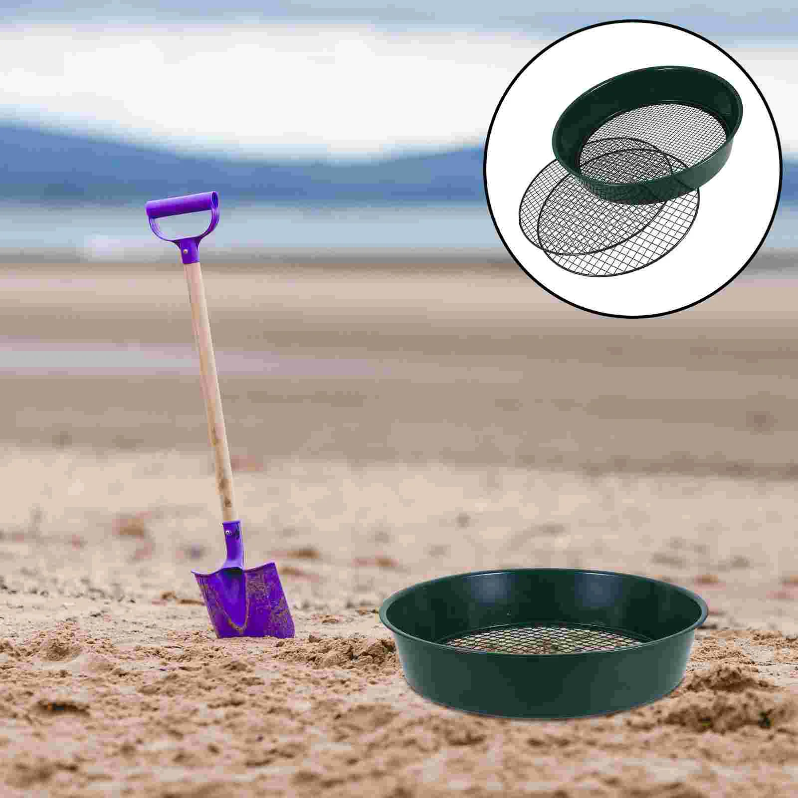 Garden Tool The Rock Soil Sieve Sifter Screen Sediment for Mesh Sieves Green Wire Sifting Strainer Gravel