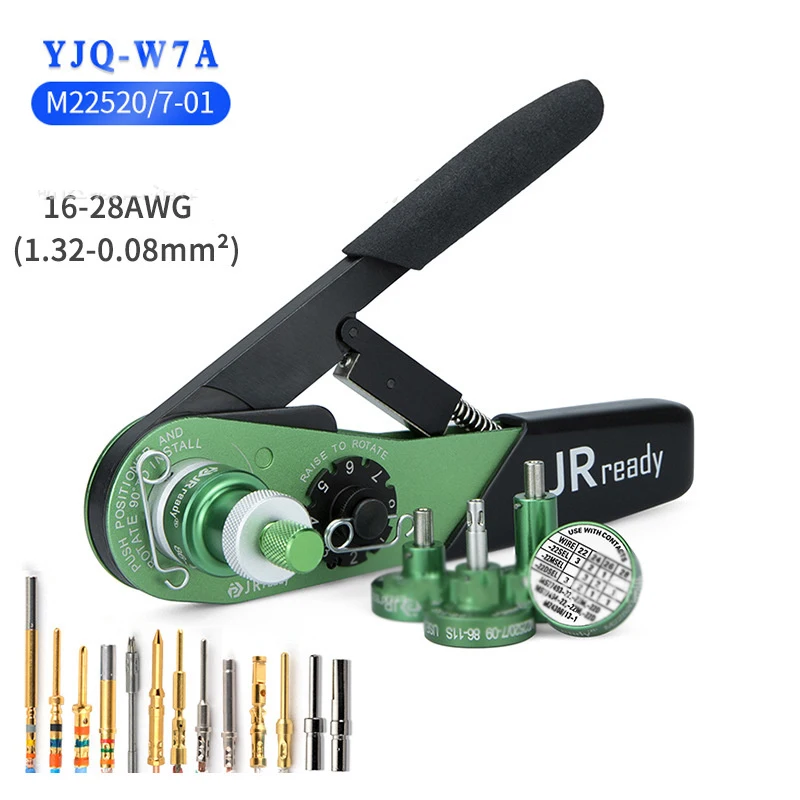 Alicate Multifuncional para Conectores Eletrônicos Ferramenta de Crimp de Fio Yjq-w7a M22520 701 1628awg