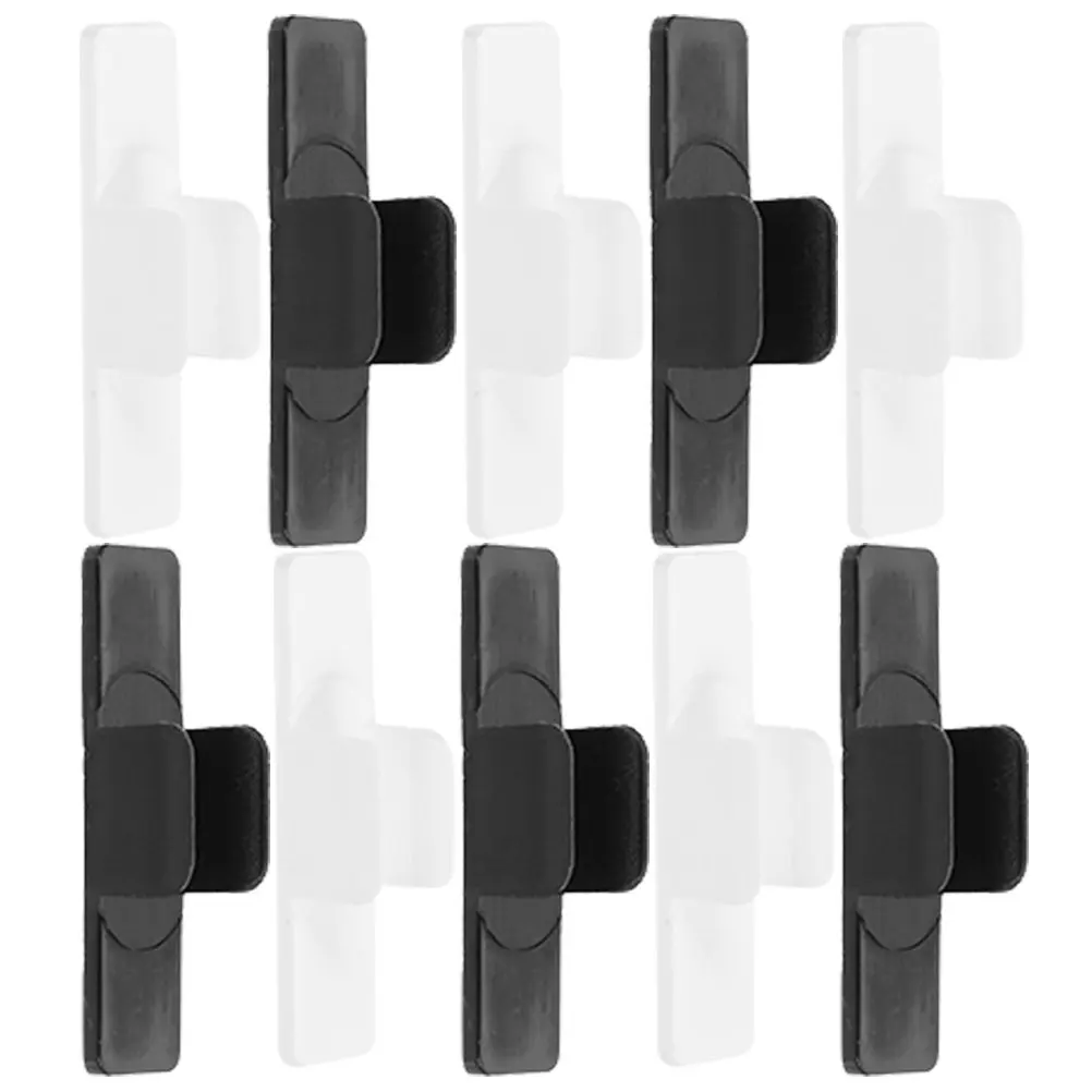 

10Pcs Pen Holder Clips Plastic Self-Adhesive Whiteboard Pen Clips Holder Pencil Clip Buckles for School Office Classroom