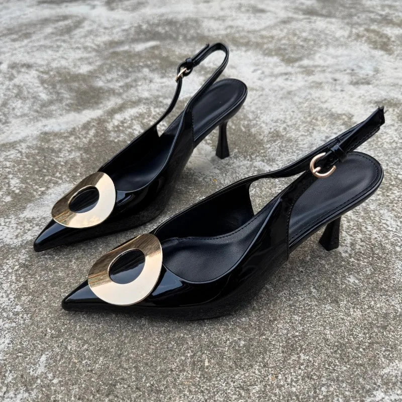 new-women's-shoes-exquisite-patent-leather-high-heeled-sandals-for-woman-fashion-model-casual-shoes-designer-shoes-zapatos-mujer