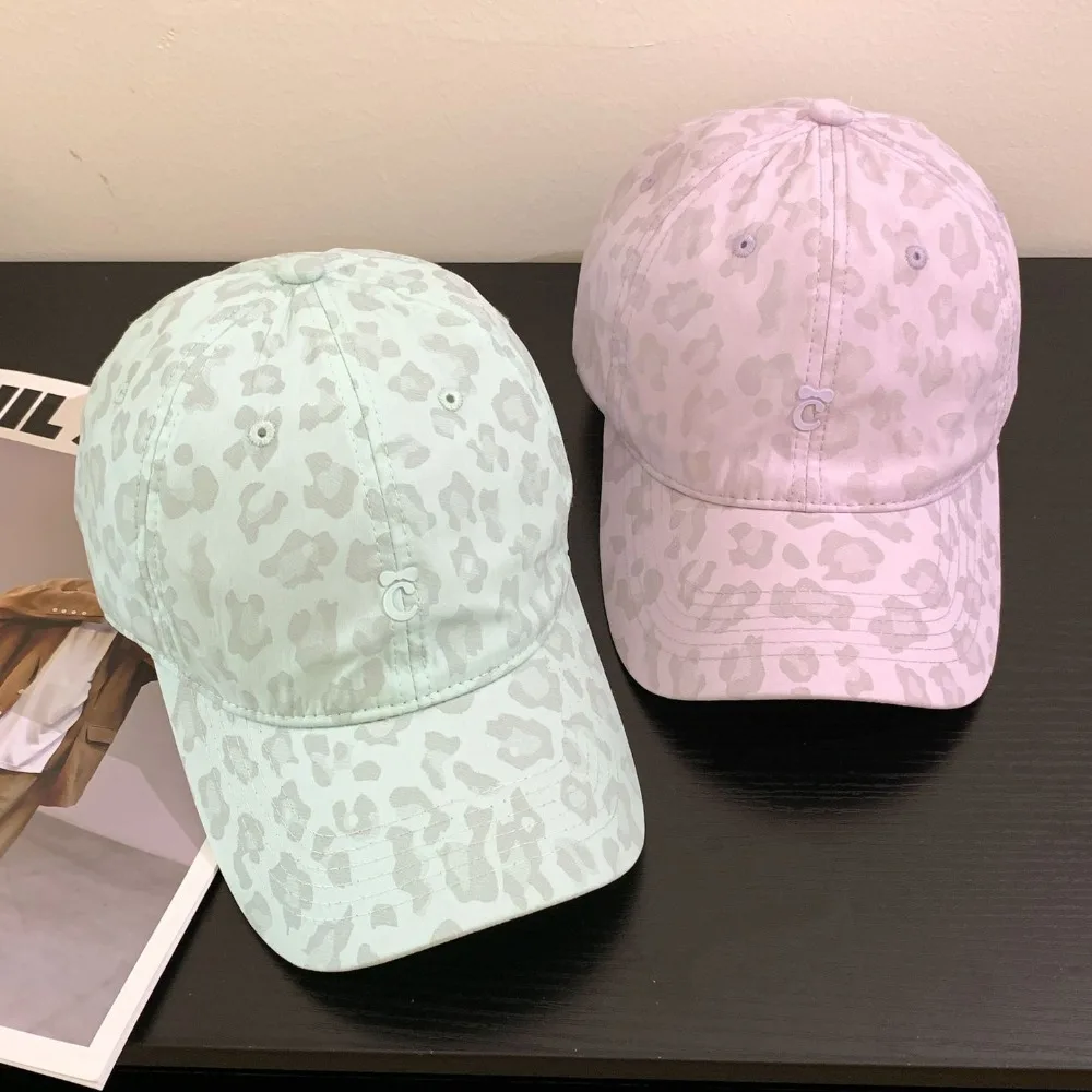 

Casual Creative Leopard Print Baseball Cap Sunscreen Peaked Leopard Print Hat Sweet Fashion Cotton Baseball Cap Men