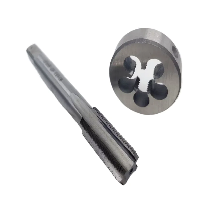 2pcs M6/M8/M10/M12 Reverse Thread Tap Die Kit Left Hand Metric Thread Maker Machine Lathe Internal External Thread Repair Tool