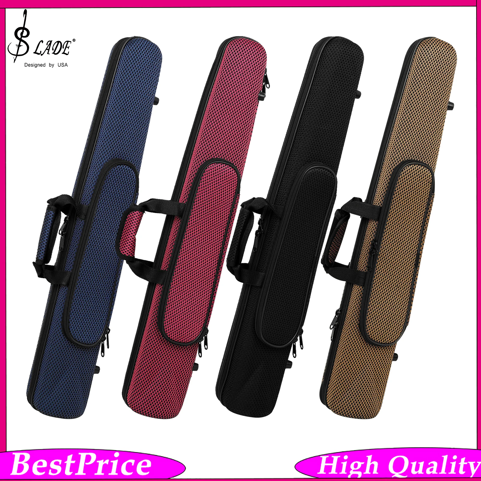 SLADE ND322 Lightweight Pressure-resistant Clarinet Hard Case Protective Storage Box with Handle for Clarinet Storage Protection