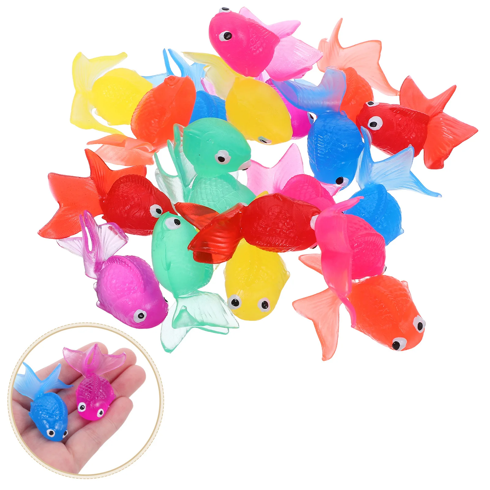 

20pcs Artificial Fish Vivid Goldfish Aquarium Decor Center Of Gravity Realistic Simulation Tropical Fish Tank Decoration Pet