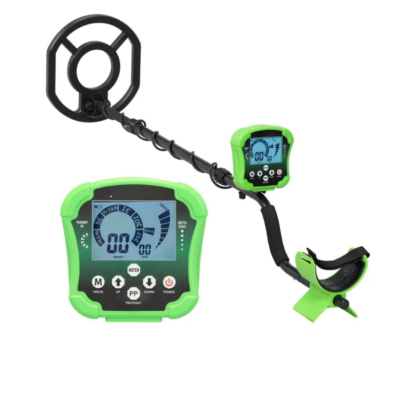 Metal Detector Md2021 Outdoor Treasure Exploration LCD Display