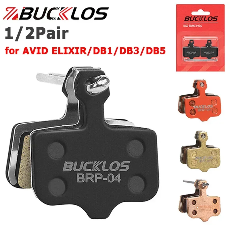 

BUCKLOS Ceramic Bike Disc Brake Pads for Avid Elixir R/CR/CR-MAG/E1/3/5/7/9 Brake Pad Resin Road Bicycle Braking Parts for DB1