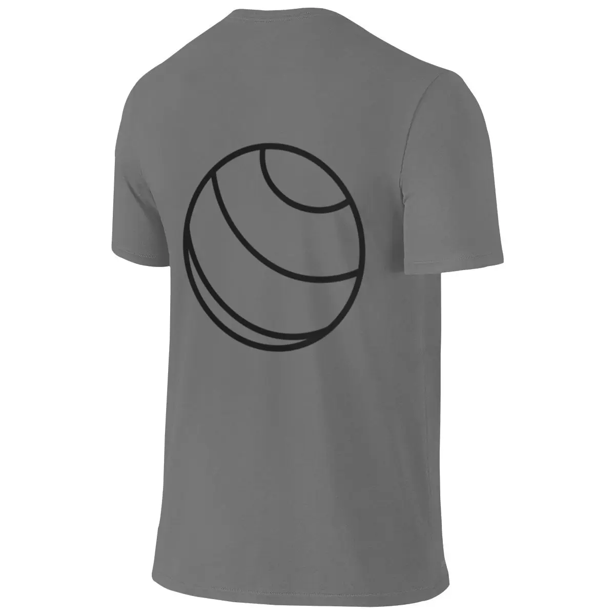 Simple White Yoga Ball Exercise Versatile Reversible T-shirt Street Hip-Hop Easy To Clean Tees