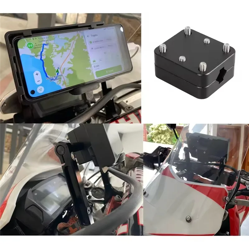 

Нержавеющий держатель GPS-крепления 12-16 мм, мотоциклетный GPS-кронштейн, навигационный кронштейн, простая установка, антивибрация