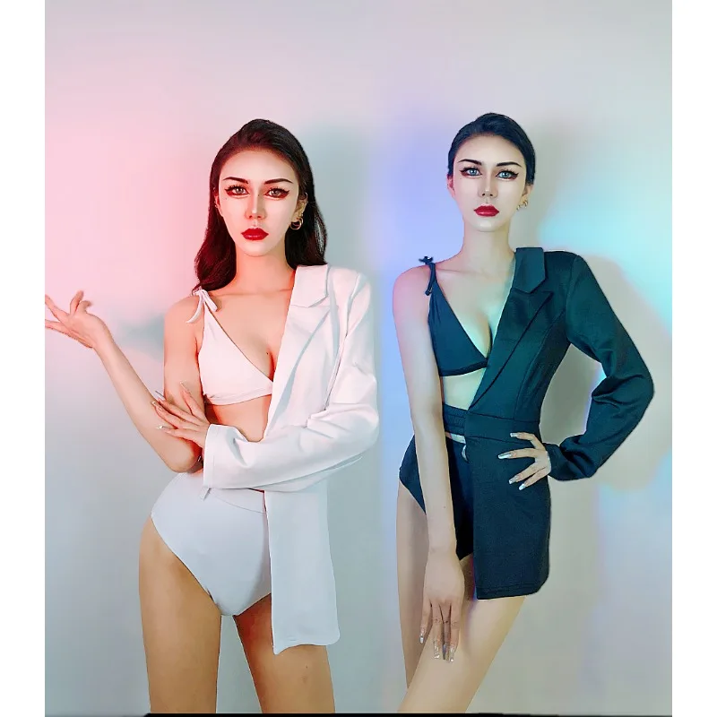 

Новый костюм для бара GOGO по индивидуальному заказу, женский танцевальный сексуальный DS, платье для выступлений, DJ, атмосферный комплект певицы, джазового танца