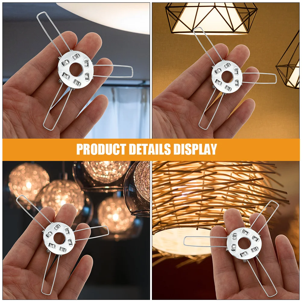 

24pcs Lampshade Holder Iron Spring Clips For Diy Lampshade Fixators Pendant Light Shade Clamps Table Lamp Repair Kit