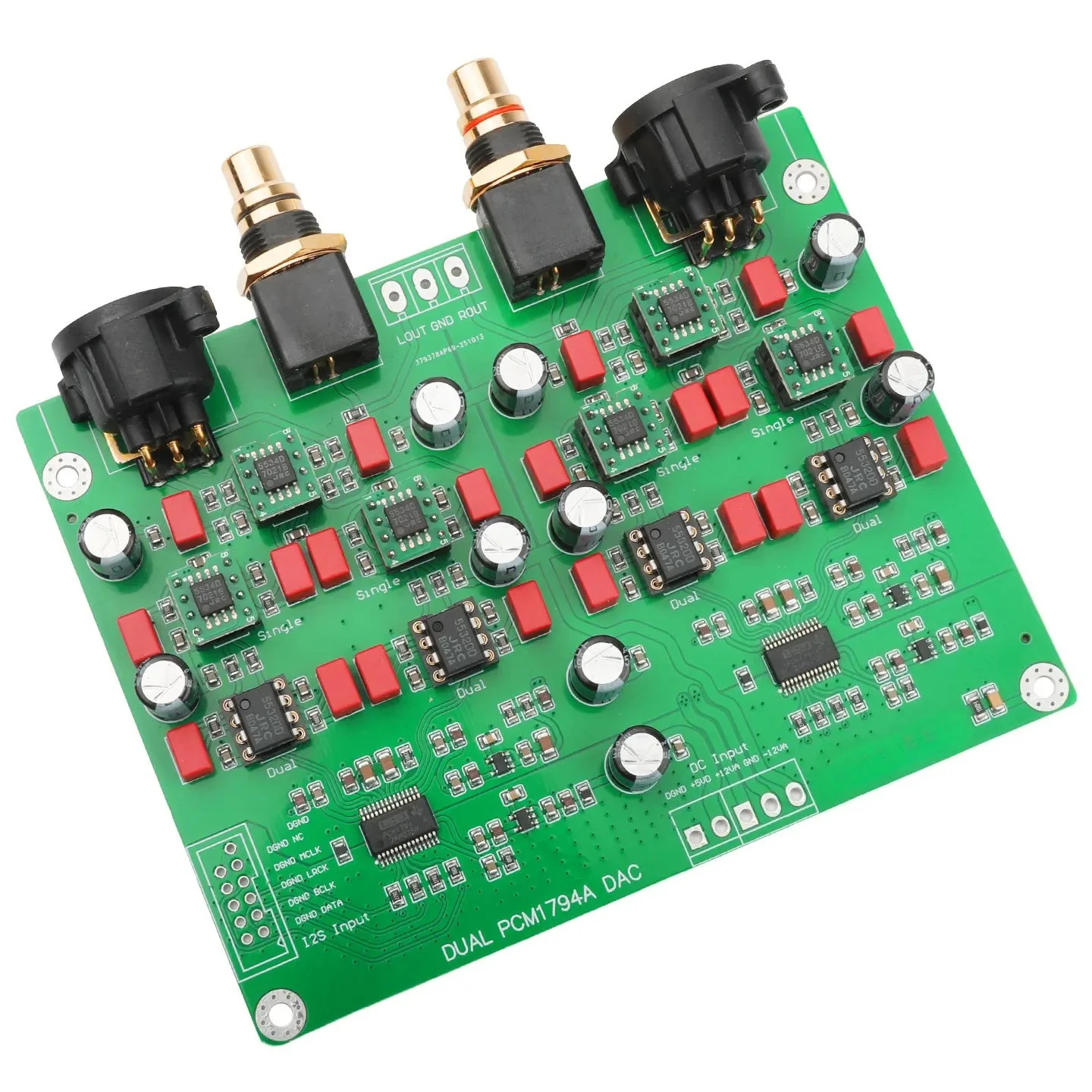 Dual PCM1794A Balanced Decoder Board USB Coaxial 24Bit 192K HiFi Audio Kit