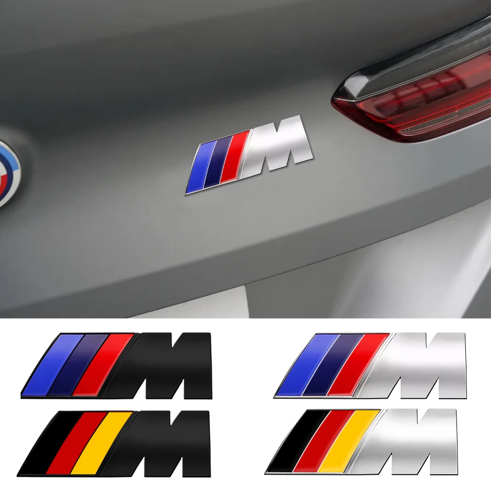 3D Metal Car Front Grille BadgeTrunk Emblem Decor Auto Accessorie For BMW M Performance M5 320 325 E28 E30 E34 E36 E39 E46 X5