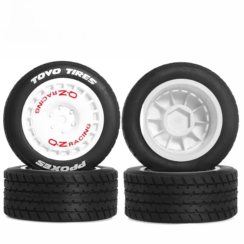 Ban Mobil RC Rally Racing Drift 1/10 1/14, Ban Karet On Road 60D 12mm Hex untuk HPI HSP KYOSHO Tamiya XV01 TT02 PTG2 TA06 MJX