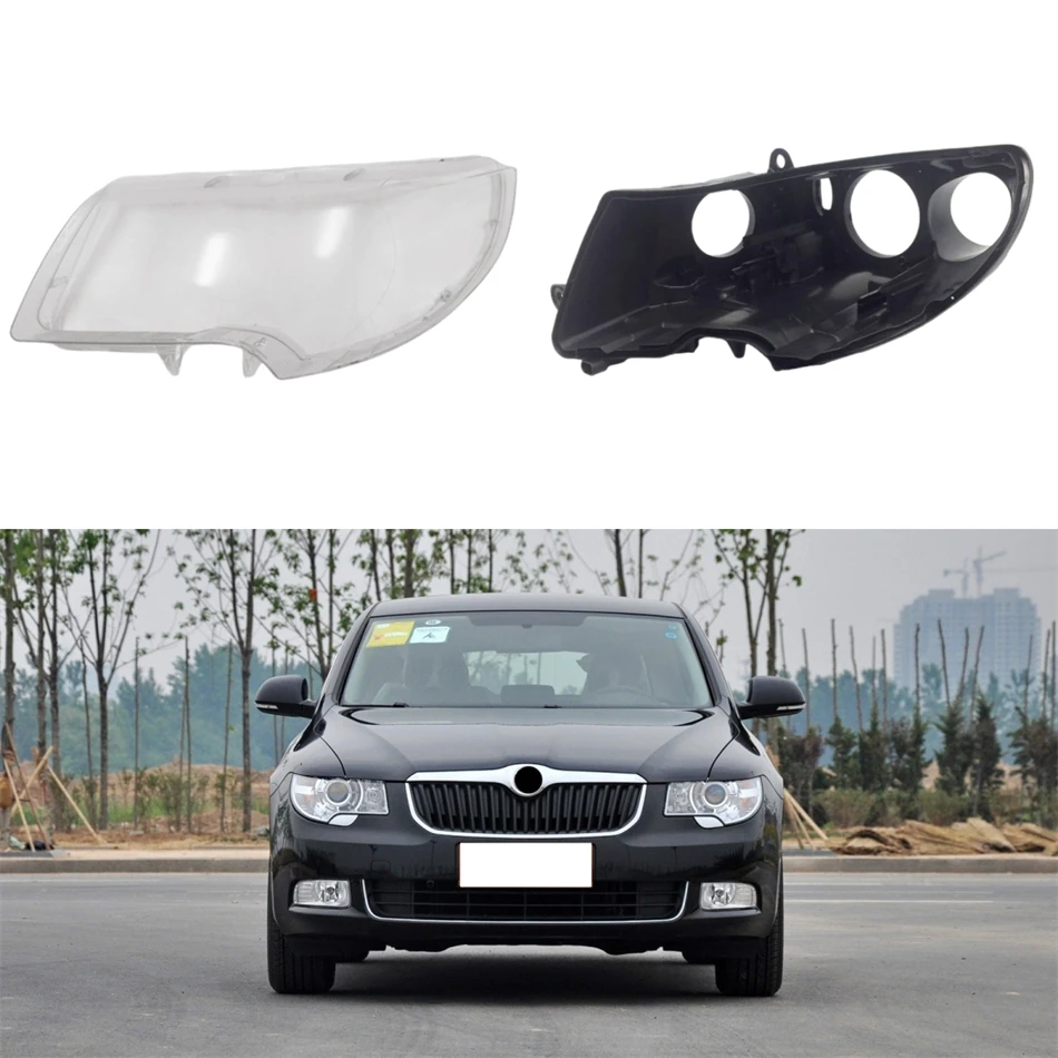 

Для Skoda Sperbu 2009 2010 2011 2012 2013, автомобильные аксессуары, цоколь, корпус лампы, держатель, стеклянные фары