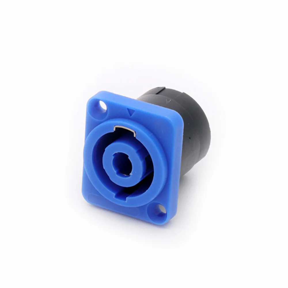 10pcs/lot 4 Pin Speaker Power Connector Female Jack Panel Mount 4 Pole 4 Core Chassis Socket Amplifier Loudspeaker Chassis