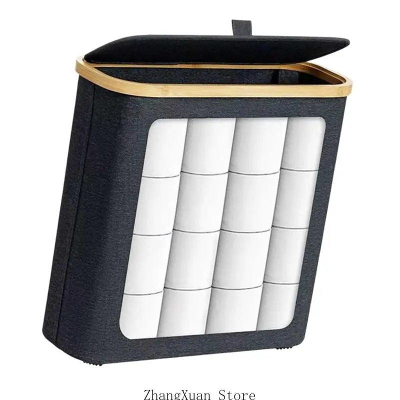 Geräumiger Toilettenpapierbehälter mit Sichtfenster für Küche oder Bad 3XUF – Detail 7