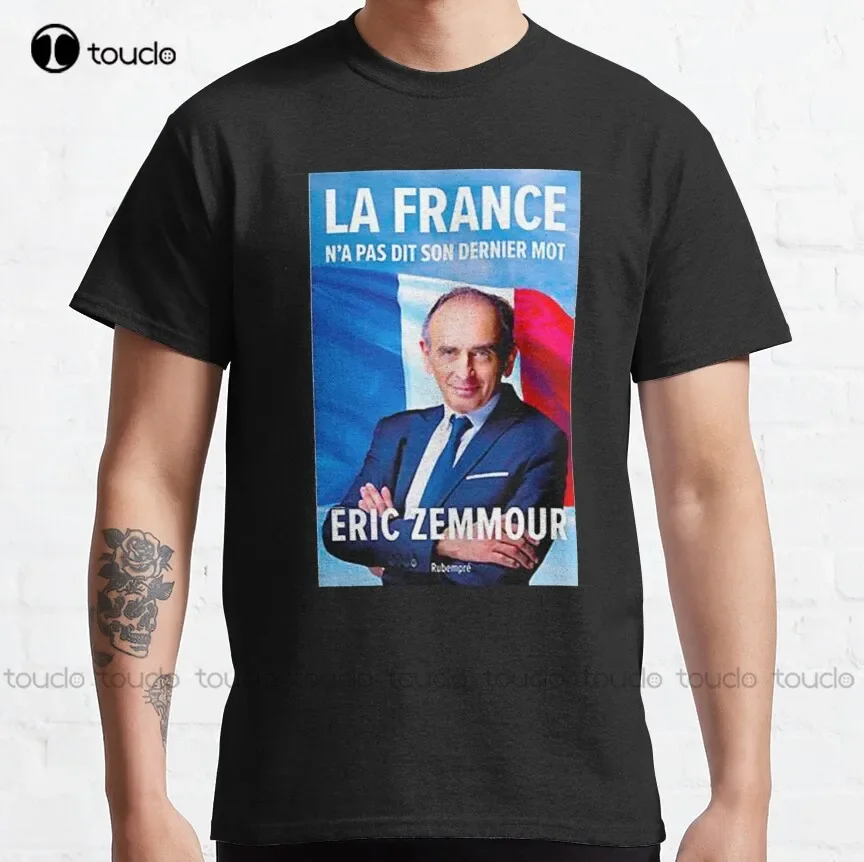 

Zemmour Classic T-Shirt Black Tshirts Shirts For Men Custom Aldult Teen Unisex Digital Printing Tee Shirt Fashion Funny New