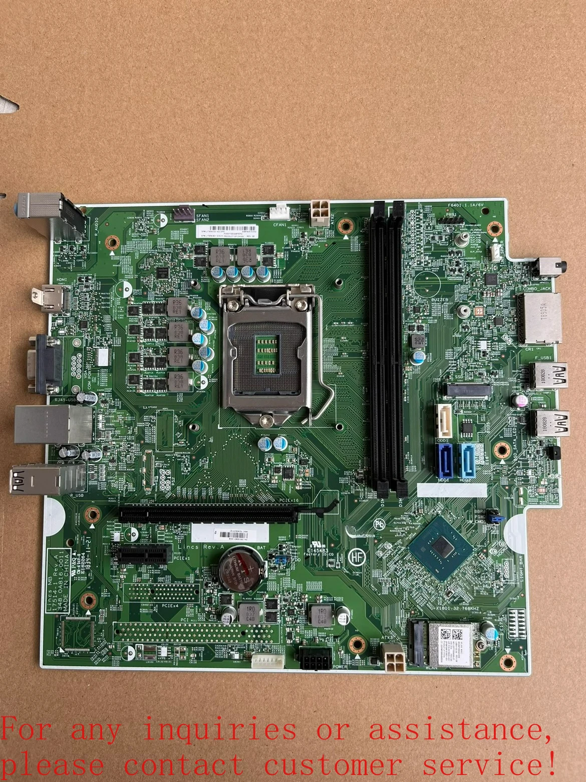 For HP Zhan 86 pro G2 MT main board L17659-001 942015-002 17514-1(store code: 0604)