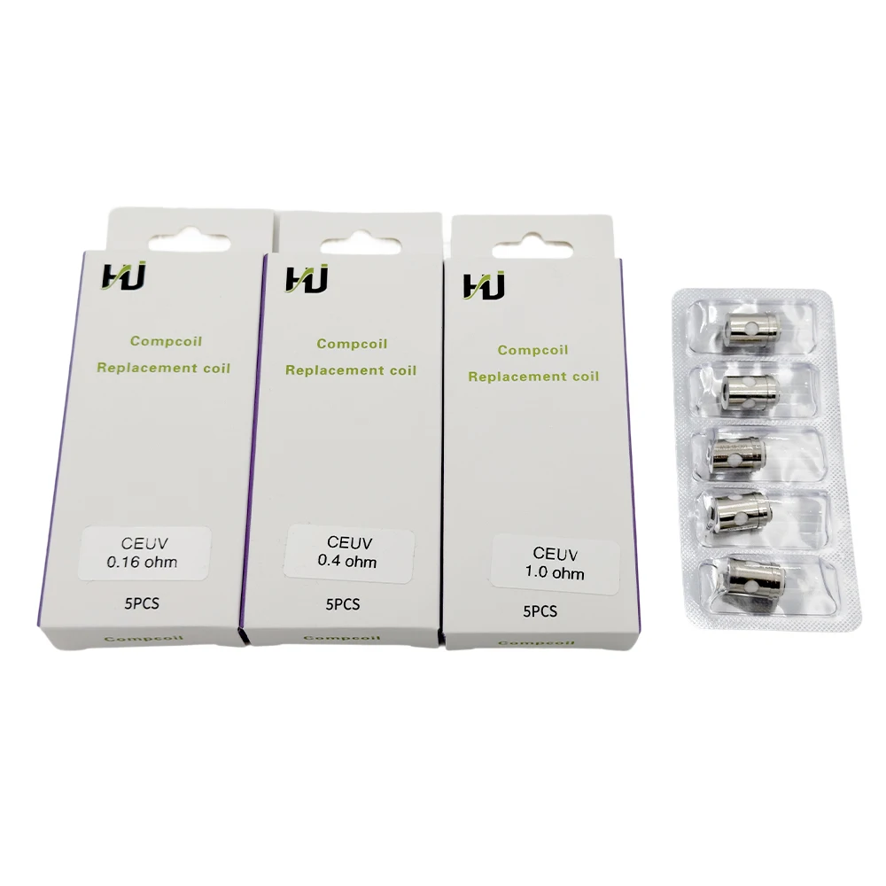 5PCS EUC Clapton Meshed Coil 0.16ohm 0.4ohm 0.6ohm ขดลวดสําหรับ Estoc Target ORC Gemini Veco Plus VM ถัง