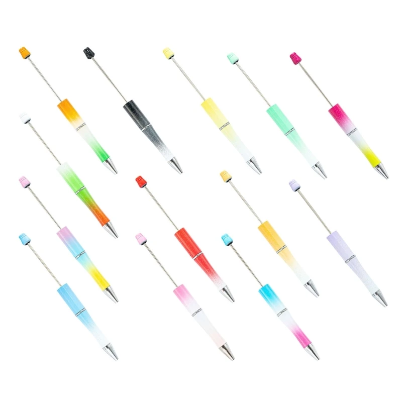 5Pieces DIY Beaded Ballpoint Pen Funny Writing Pen Ballpoint Pen for Boy Girl Kid Class Reward Birthday Party Favor