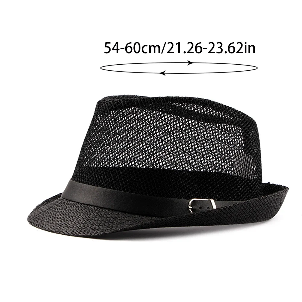 

Men's and women's top hats, fashionable jazz hats, middle-aged and elderly beach sun hats, simple retro jazz hats