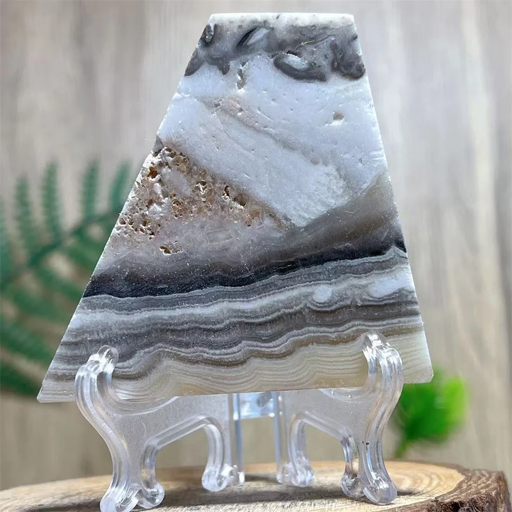 Crystal Natural Agate Slab Stone Quartz Carving Specimen Reiki Gemstone Healing Minerals Witchcraft Home Decoration +Stand