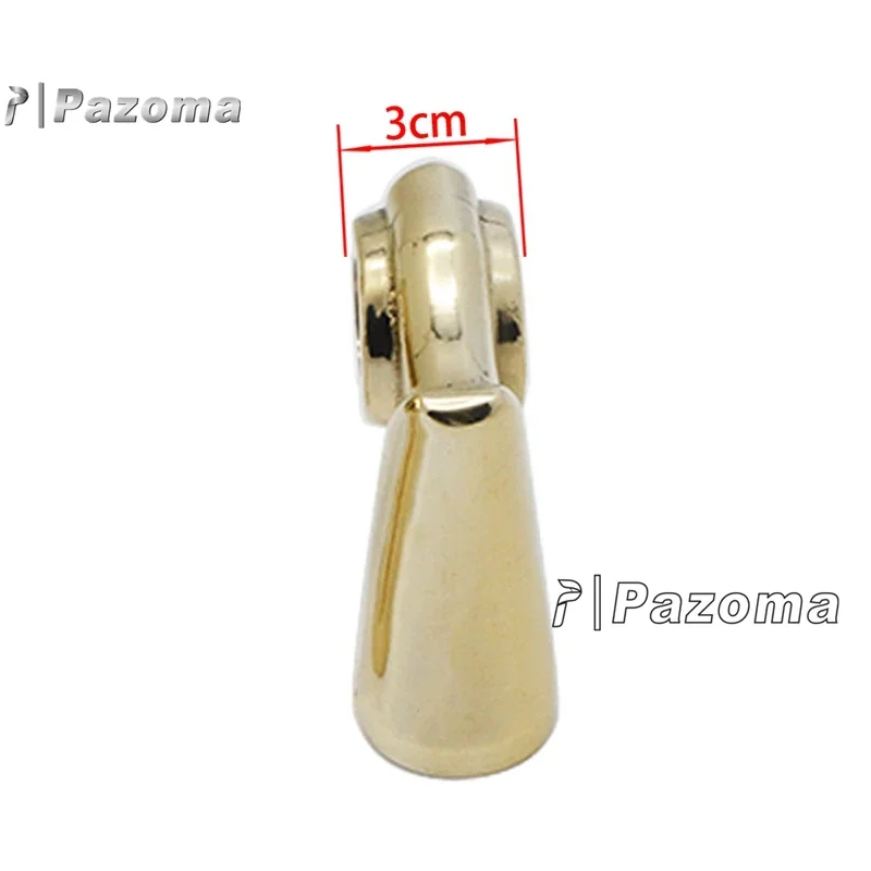 Old School Brass Handlebar Riser Vintage Custom Retro Bar Mount Clamp Riser for Harley Cafe Racer Bobber Chopper models