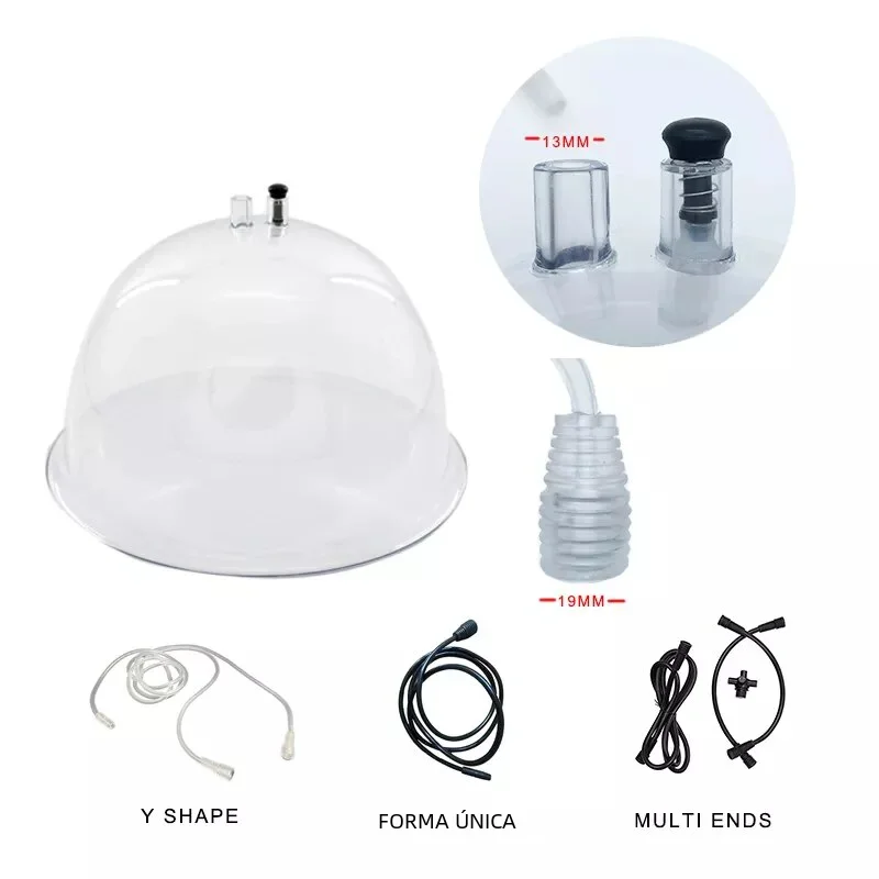 Dimensione della cena 25cm sollevamento dei glutei colombiani ventosa gluteo aumentare l\'ingrandimento del seno pompa accessorio glutei strumenti di