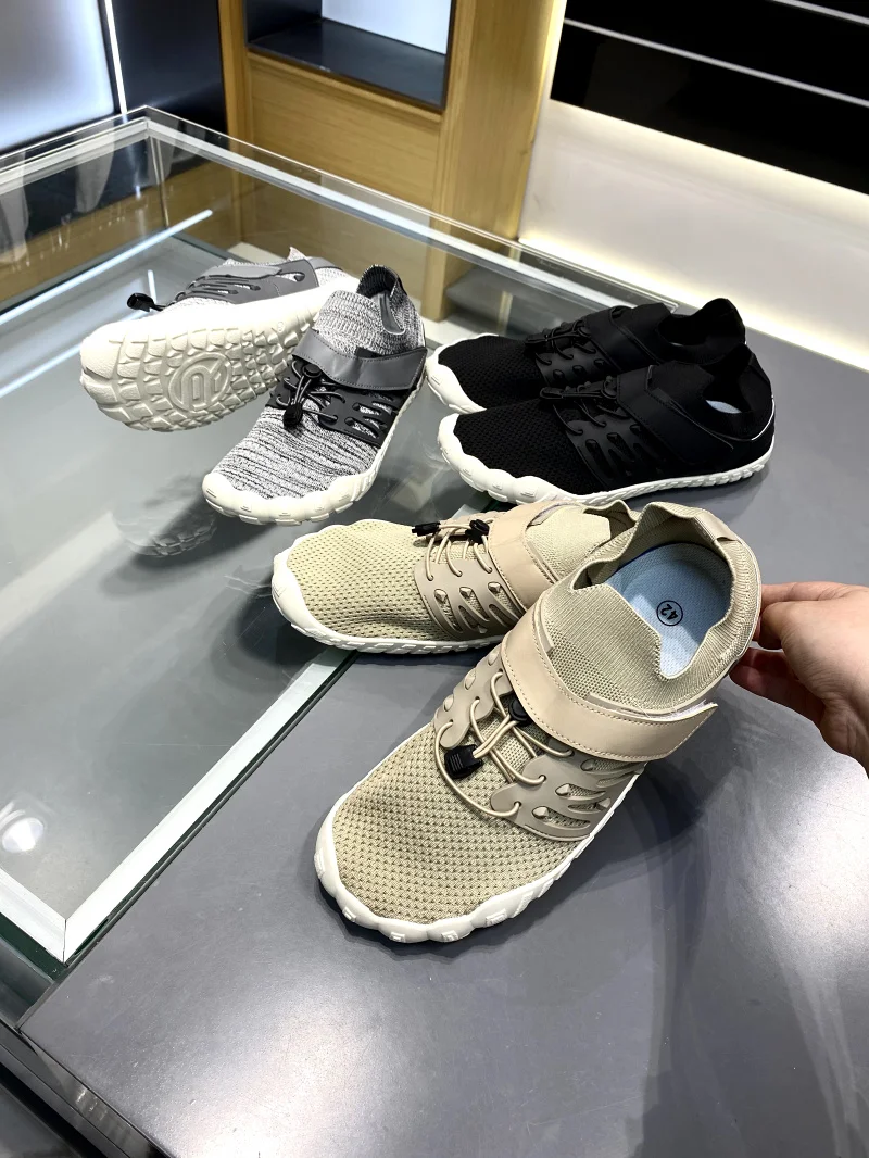 Soft Bottom Stream Trudging Shoes Men's Women's Fly Knitted Breathable Mesh Sports Fitness Casual Slip-On Trendy Shoes