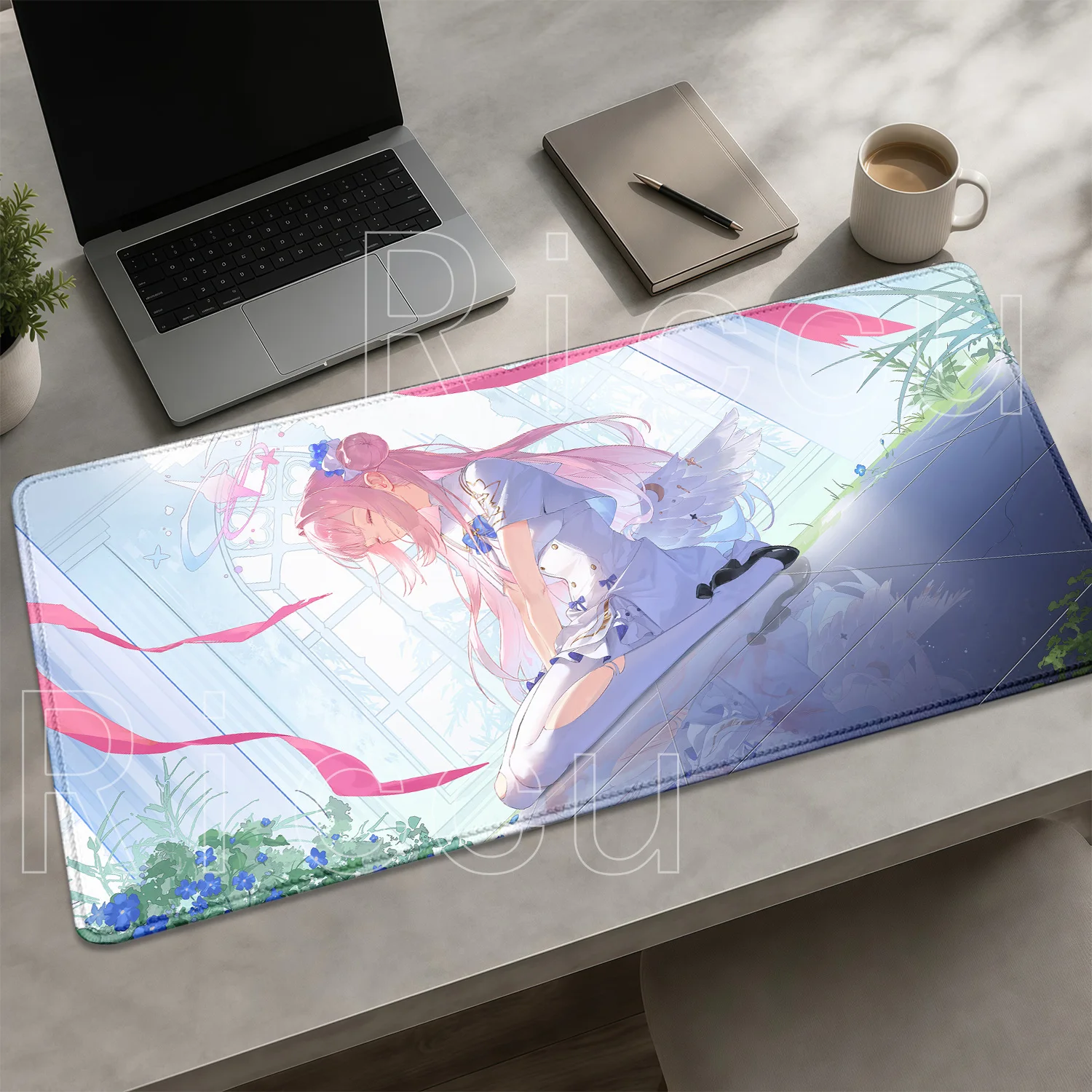 Gaming Misono Mika Blue Archive Mousepad Anime Sexy Girl Office Accessories Keyboard Overlock Mouse Pad PC HD Printing Desk Mat
