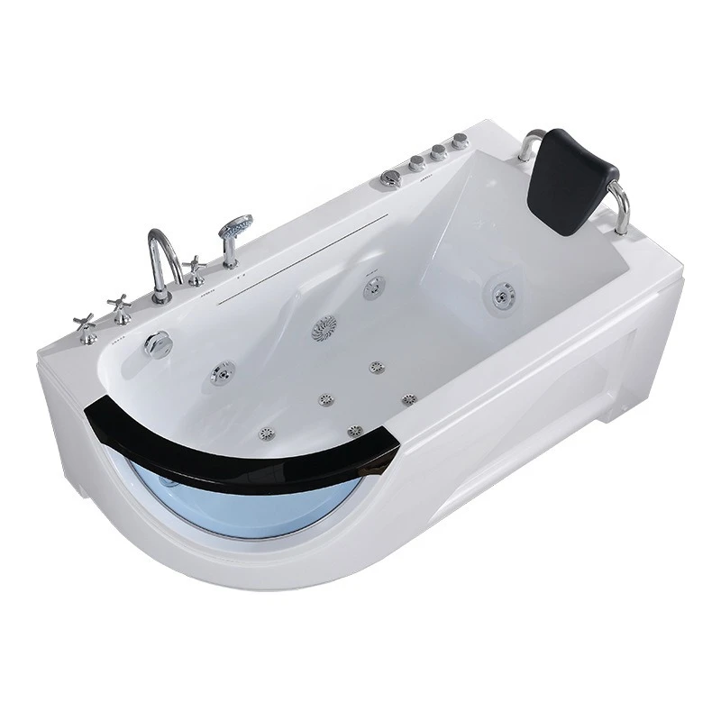 

Household single adult thickened acrylic bath Small apartment Internet celebrity Japanese European water curtain waterfall