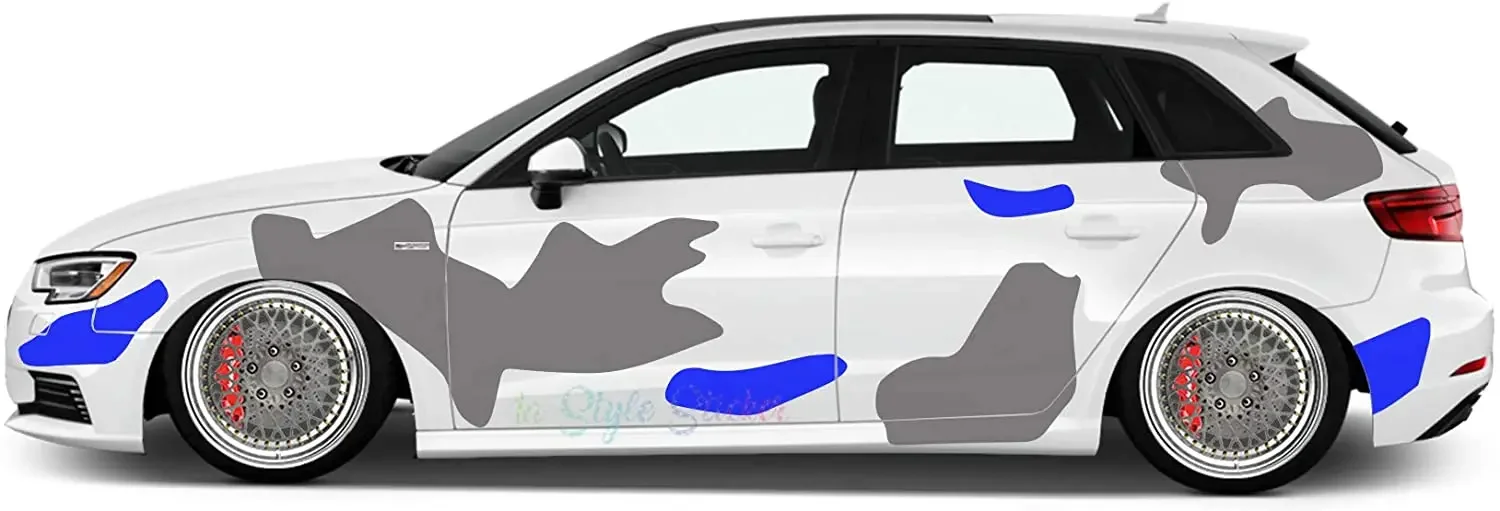 Camouflage Car Sticker Side Sticker Style Fancy Dress Camo Camouflage Cow Skin Tuning Sticker