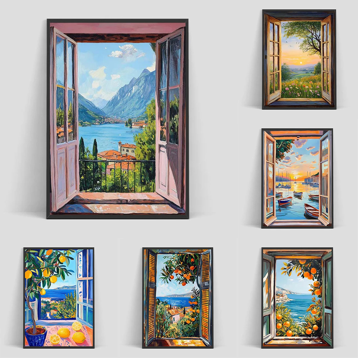 

Open Window Henri Matisse Print, Henri Matisse Style Fauvism Painting, Modern Exhibition Print, Patio Doors Italy Mediterranean