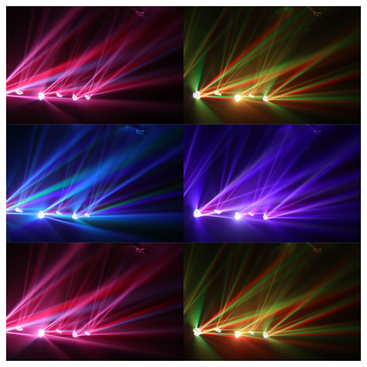 LED 6x15 واط RGBW شعاع + غسل ستة عيون النحل DMX512 المرحلة تأثير الإضاءة جيدة ل ديسكو DJ حفلة KTV أرضية الرقص النوادي والزفاف