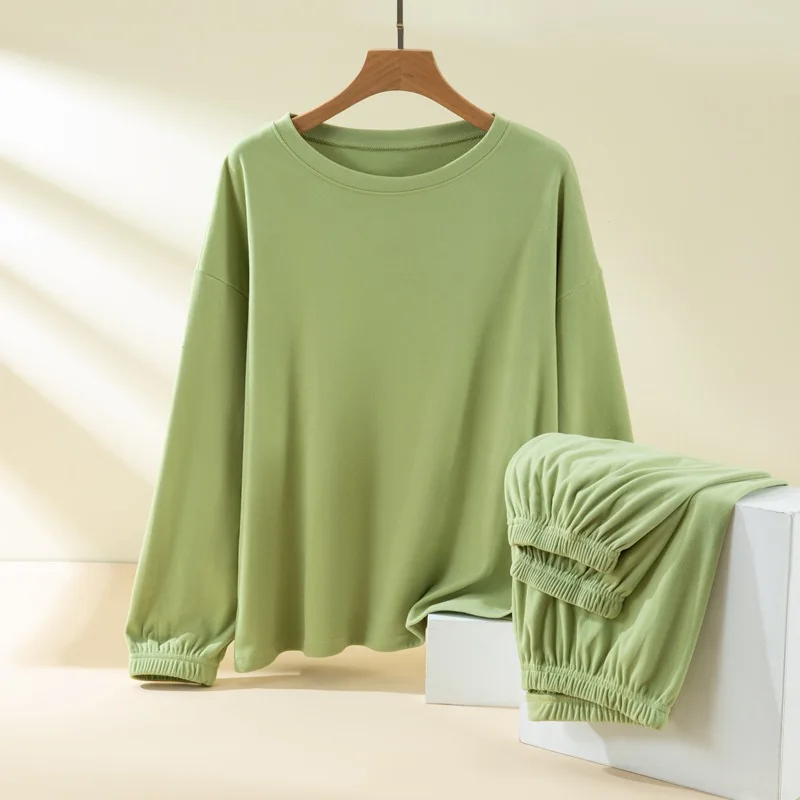 

Pajama Woman Winter Hot De Velvet Warm Sleepwear For Sleeping Clothes Thick Fleece Home Suit Long Sleeve Nightwear Pijama Set