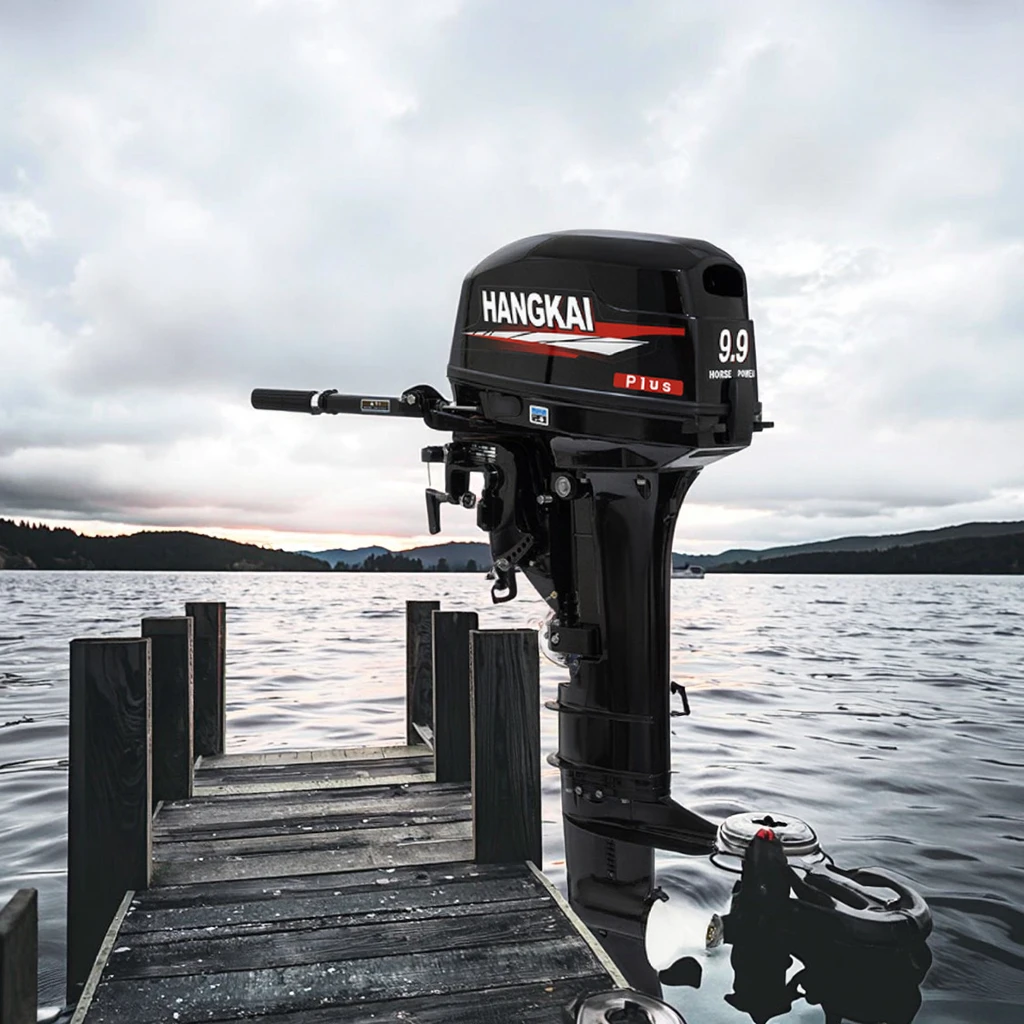 

326cc 2-тактный алюминиевый подвесной двигатель высокой мощности 9,9 л.с. для лодок, каяков, яхт, рыбалки, морской двигатель, легкий, прочный