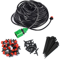 Drip Irrigation Kit Greenhouse Watering System Adjustable Garden Watering Sprinkler System 5/15/25m Hose Gardening Supplies
