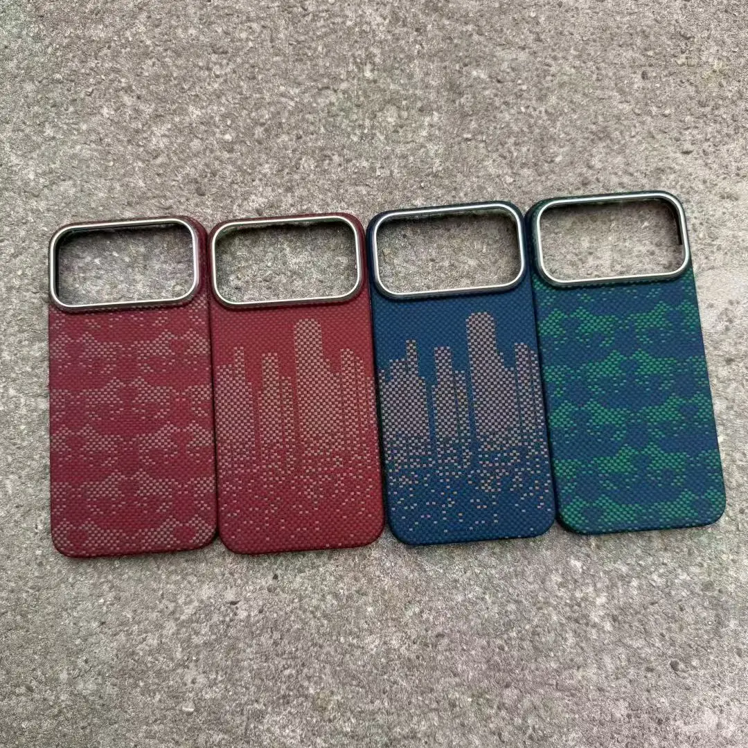 for Magnetic magsafe charger for iPhone 17 pro max carbon fiber case Ultra Thin aramid fiber cover for iPhone 17 pro carbon case