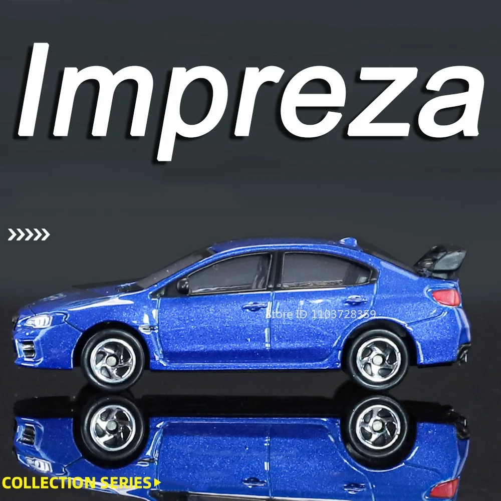 1:64 Scale Impreza WRX STI Model Supercar Toy Metal Diecast Shock Absorption Slide Forward Mini Sports Cars Collection Models