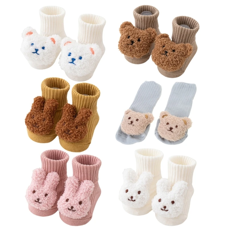 Antiskid Soles First Walkers Socks Baby 0-3Age Prewalker Socks Indoor Floor Socks