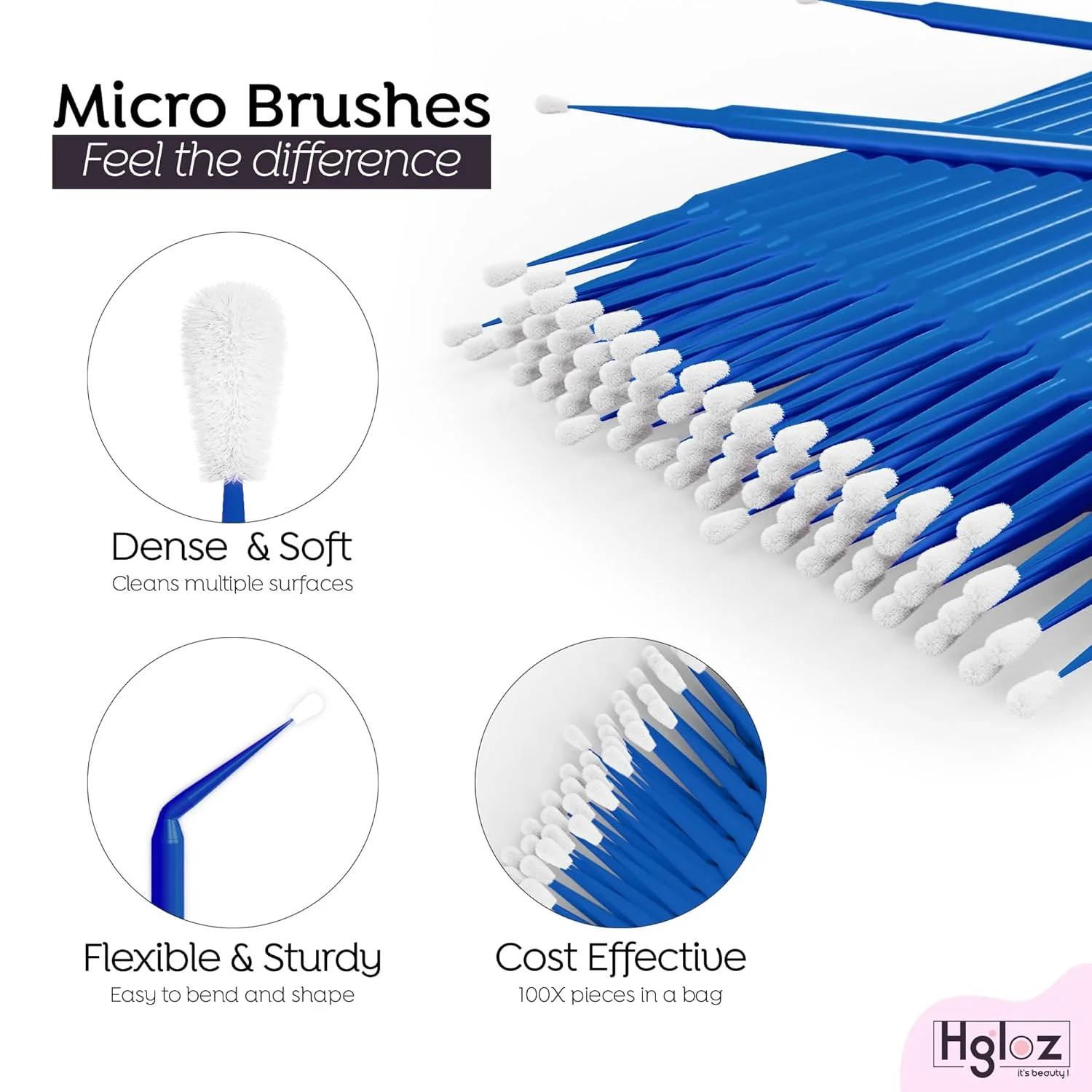 100-200pcs Paint Brushes Paint Touch-up Dentistry Pen Car Applicator Stick Once-only Use Automobile Pen Stick Paint Brushes image 4
