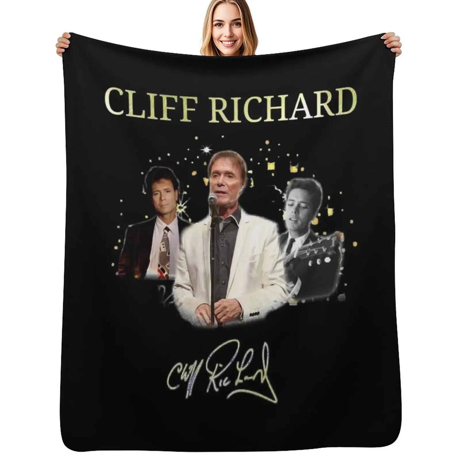 Bands Top Selling Cliff Richard Funny Men Fan Throw Blanket Tourist Designers Thins Flannel Blankets For Baby Blankets