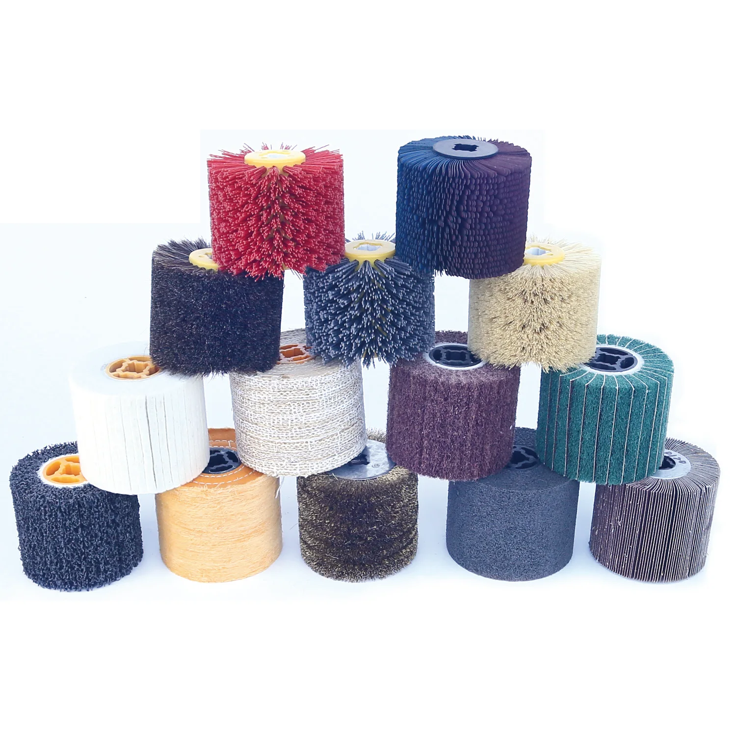 120x100x19 мм Деревообрабатывающий барабан, шлифовальные полировальные вощеные круги - абразивная проволока, полоски песочной ткани, стальная проволока, конский волос, сизаль