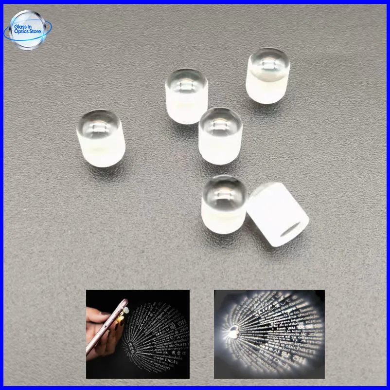3Pcs Plano Convex Cylindrical Lens Set Optical Glass Nano Projection Lenses for Magnifying Focusing & Necklace DIY | Unique Gift