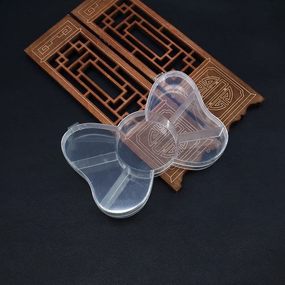 

Handmade DIY Transparent Plastic Polygonal Organizing and Storage Box Shaped Like A Bowknot for Storing Jewelry and Accessories