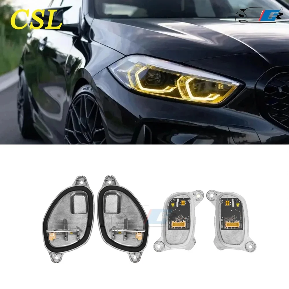 

FULOWAY Yellow Angel Eye DRL Module For 2019 - 2023 BMW F40 118i F44 228IX M235IX LED Headllight Daytime light Daylight Amber